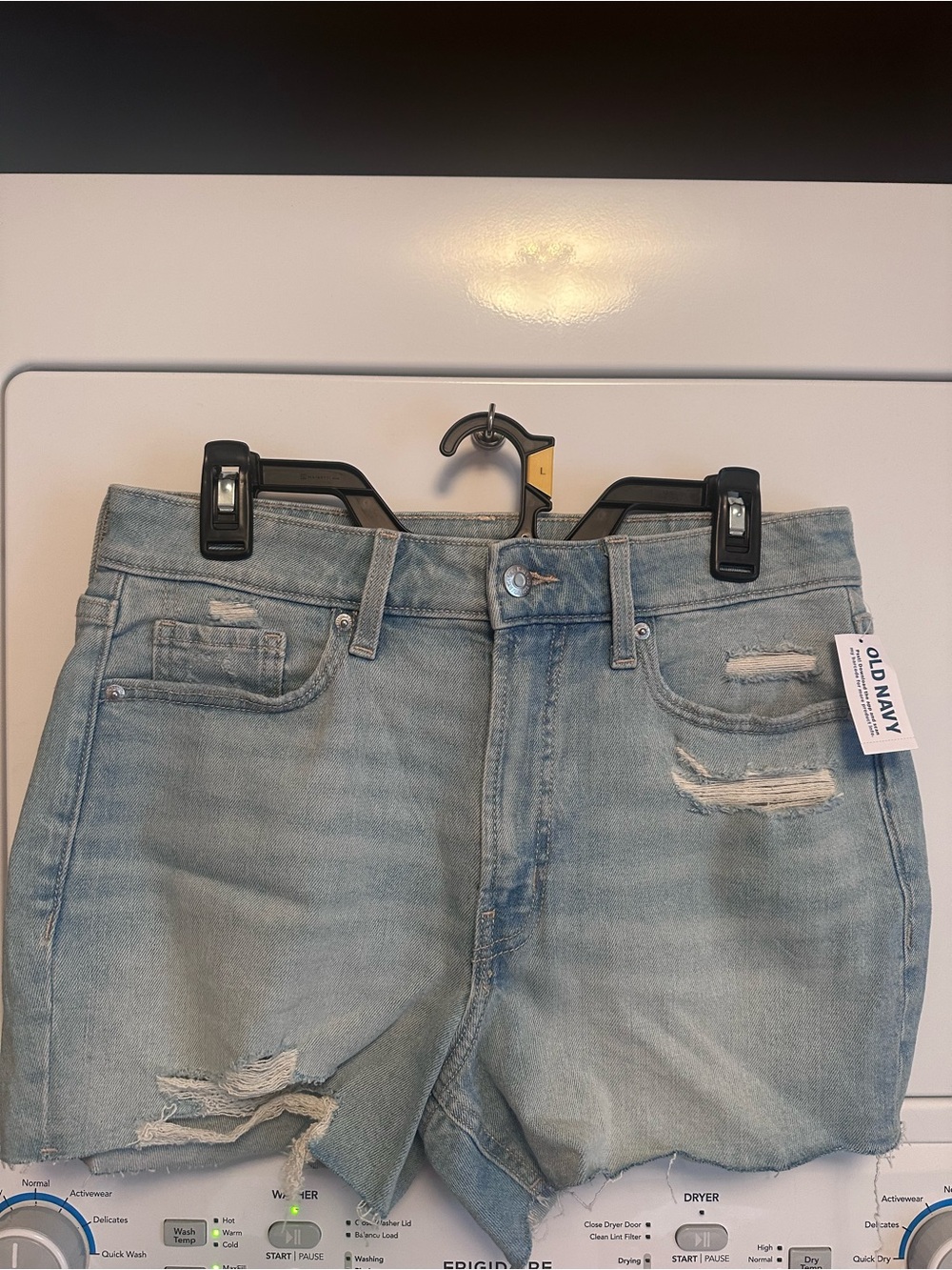 Old Navy Light Blue Distressed Denim Shorts
